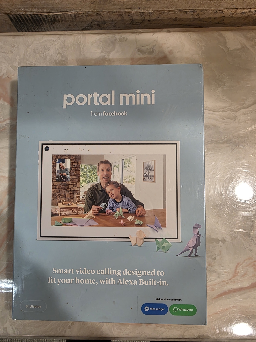 Portal Mini Smart Video Calling Display - Light Blue Box